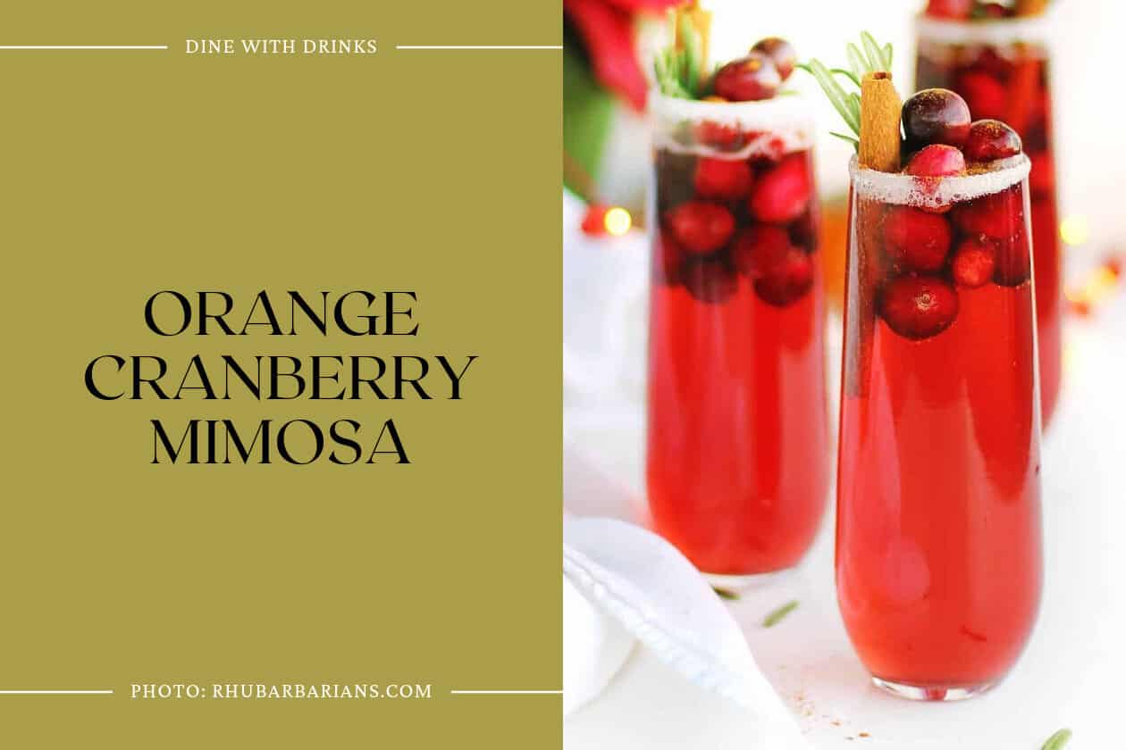 Orange Cranberry Mimosa