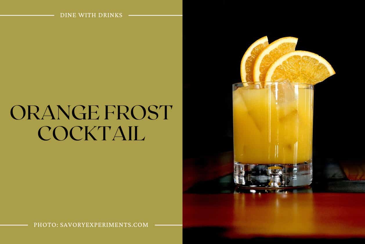 Orange Frost Cocktail
