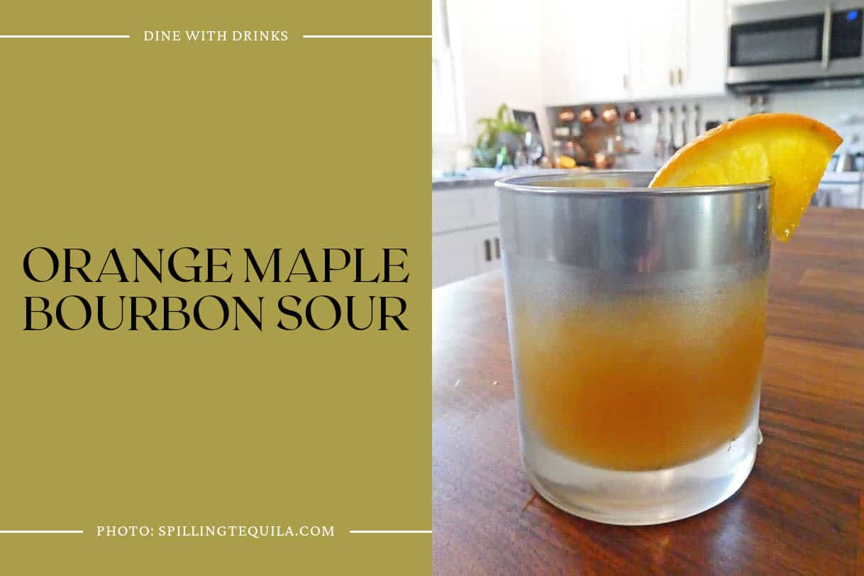 Orange Maple Bourbon Sour