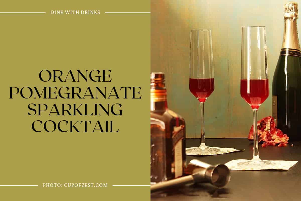 Orange Pomegranate Sparkling Cocktail