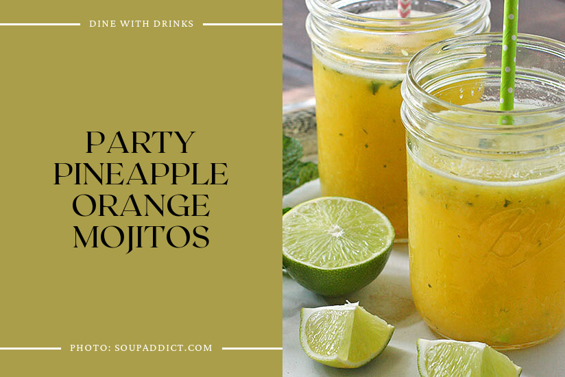 Party Pineapple Orange Mojitos