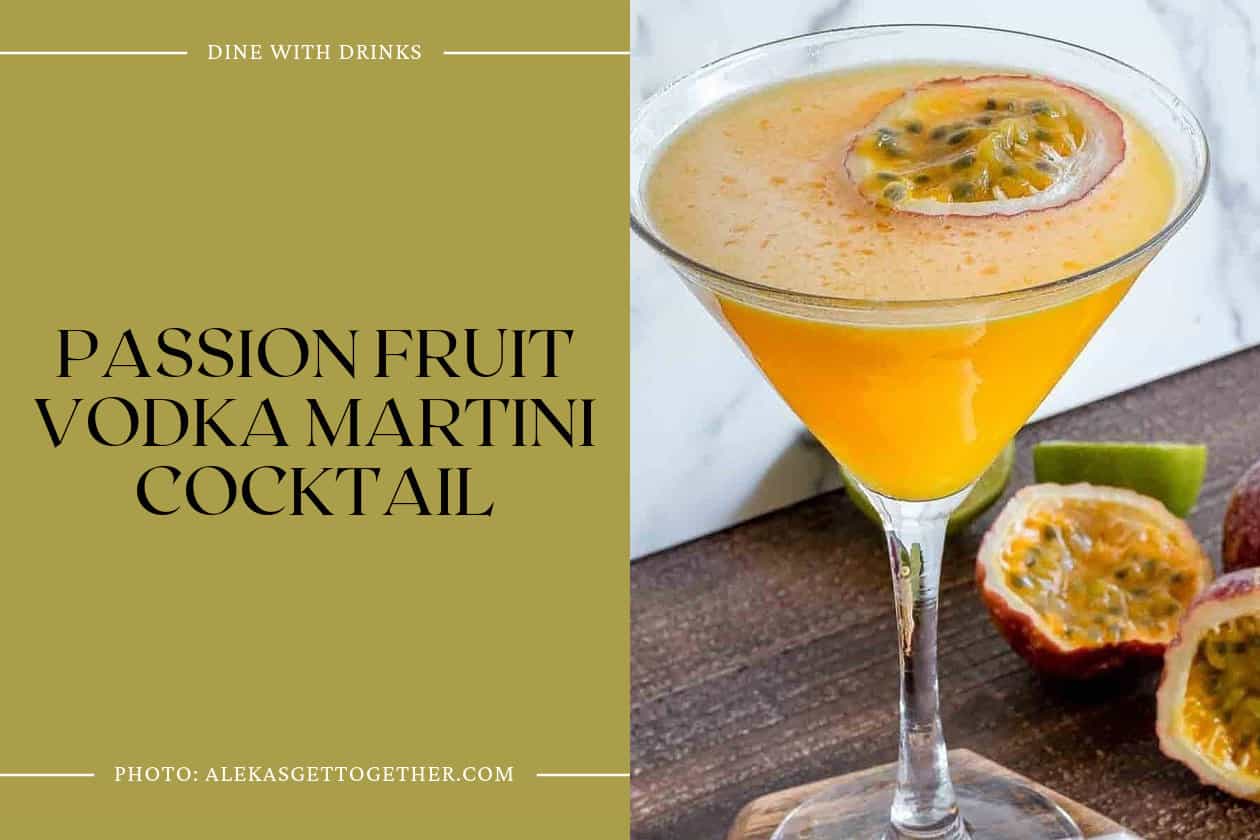 Passion Fruit Vodka Martini Cocktail