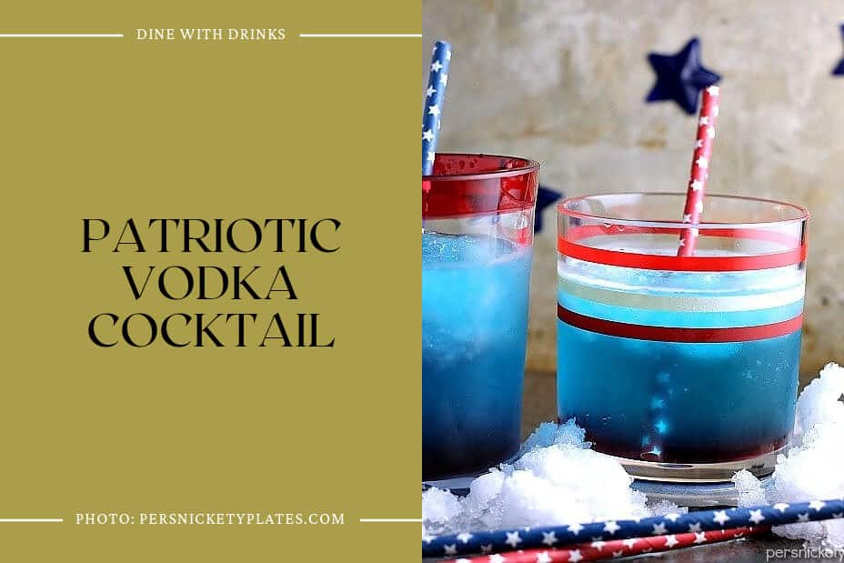 Patriotic Vodka Cocktail
