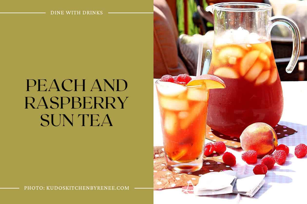 Peach And Raspberry Sun Tea