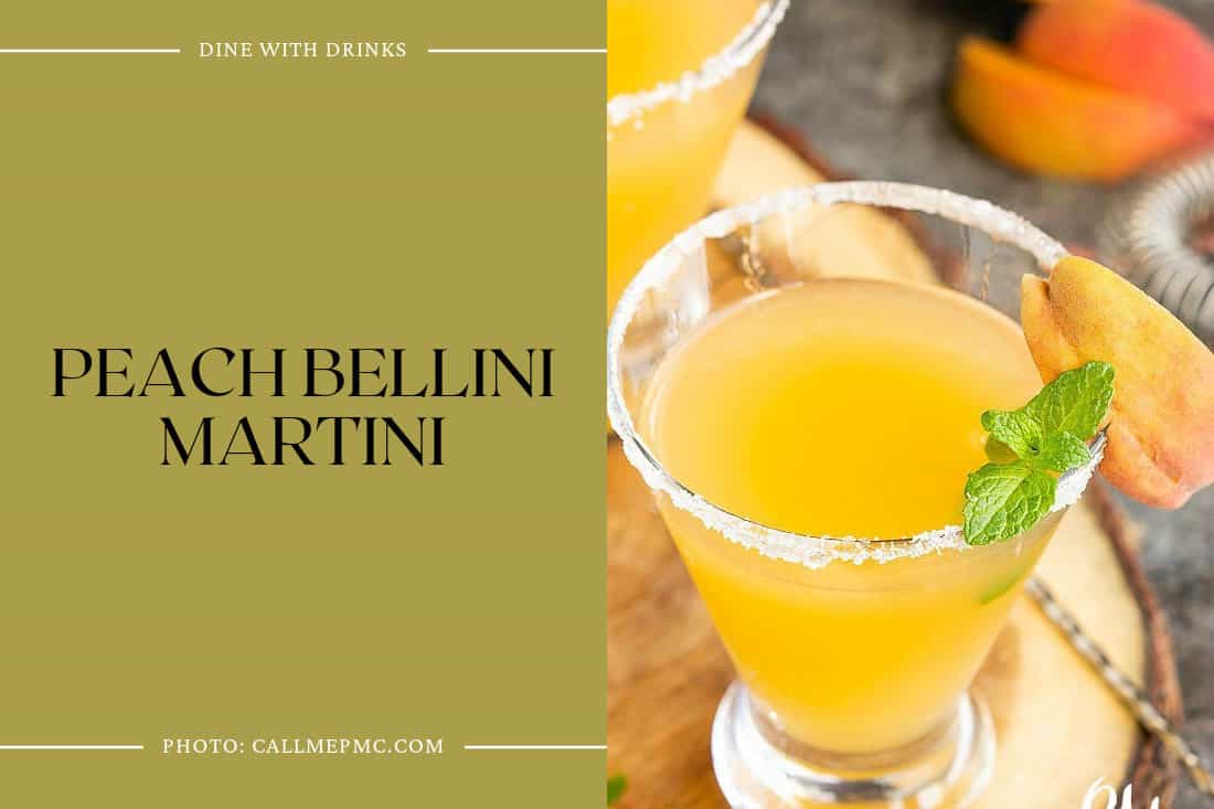Peach Bellini Martini