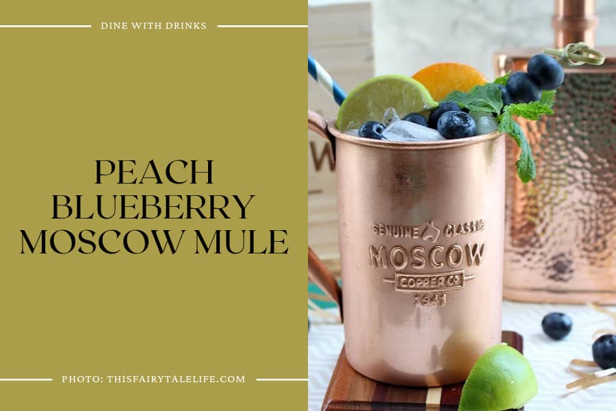 Peach Blueberry Moscow Mule