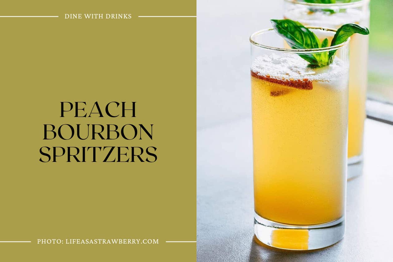 Peach Bourbon Spritzers