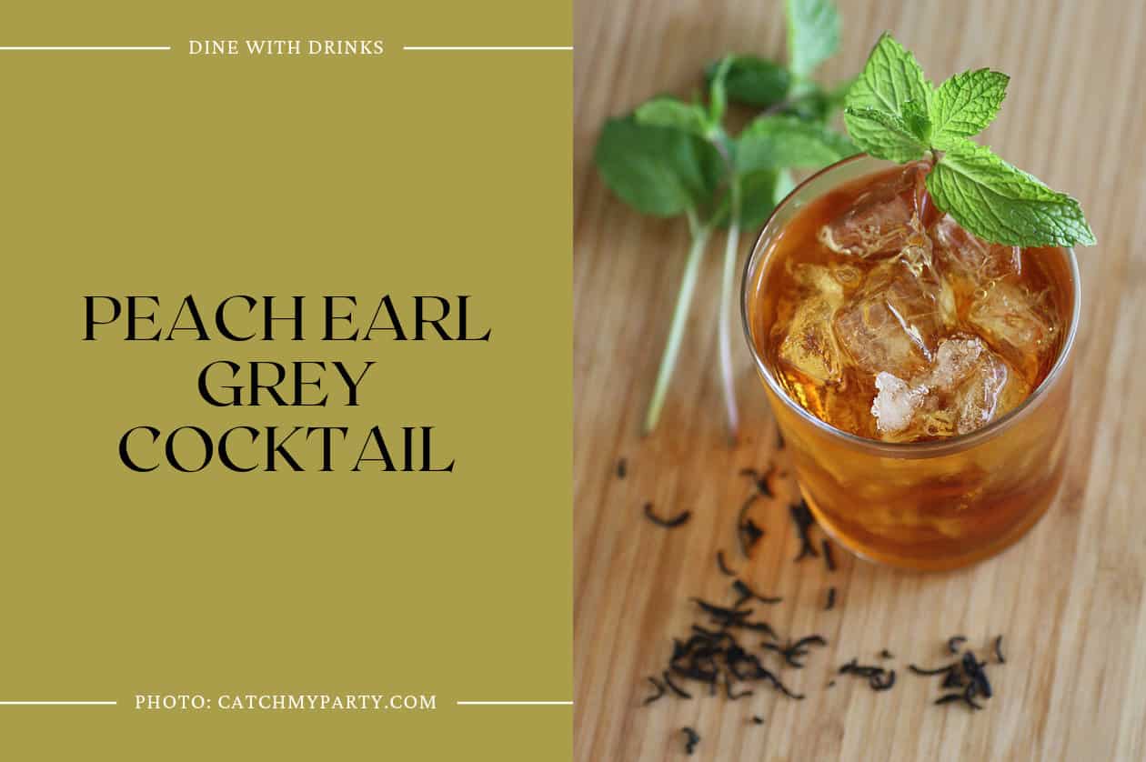 Peach Earl Grey Cocktail