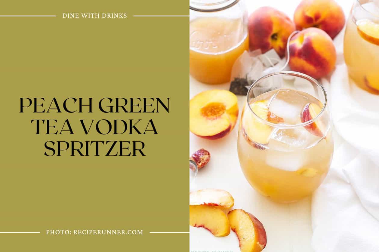 Peach Green Tea Vodka Spritzer