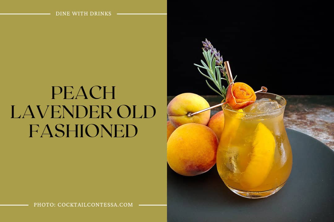 Peach Lavender Old Fashioned