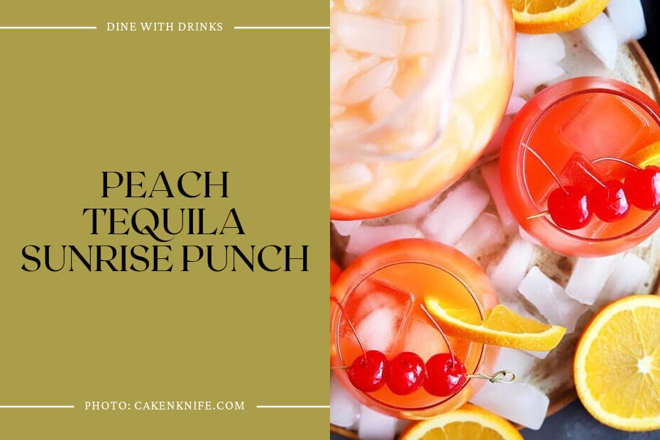 Peach Tequila Sunrise Punch