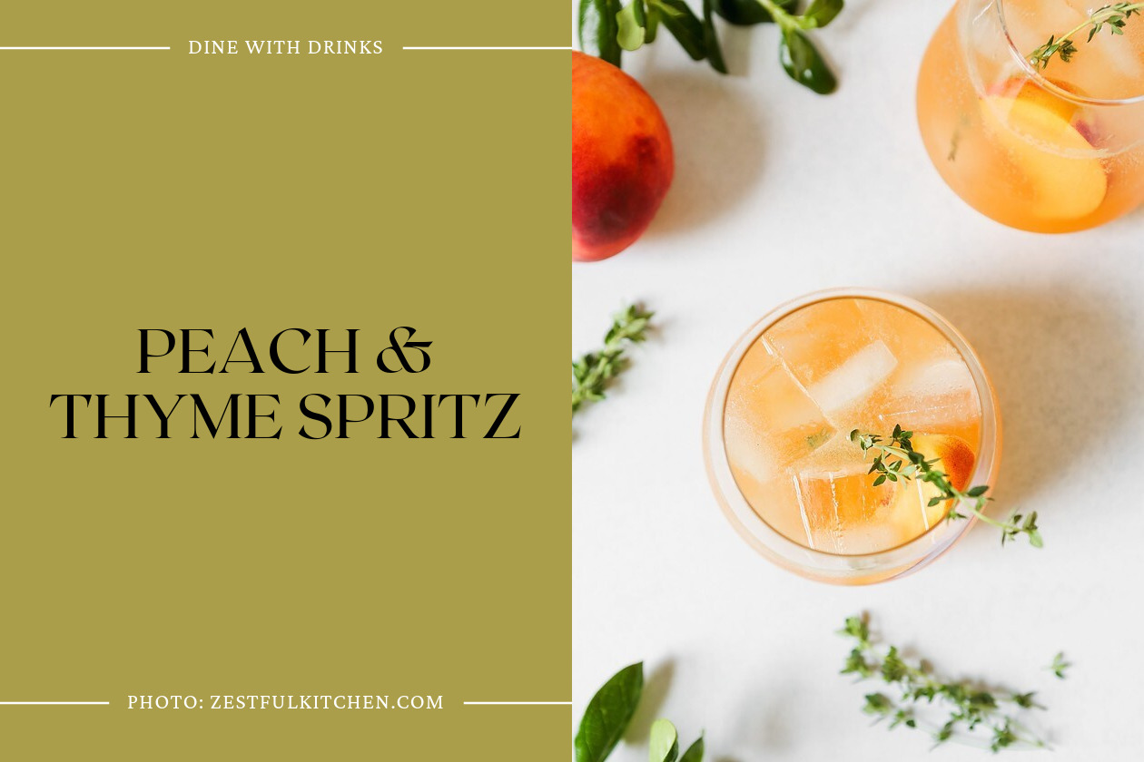 Peach &Amp; Thyme Spritz