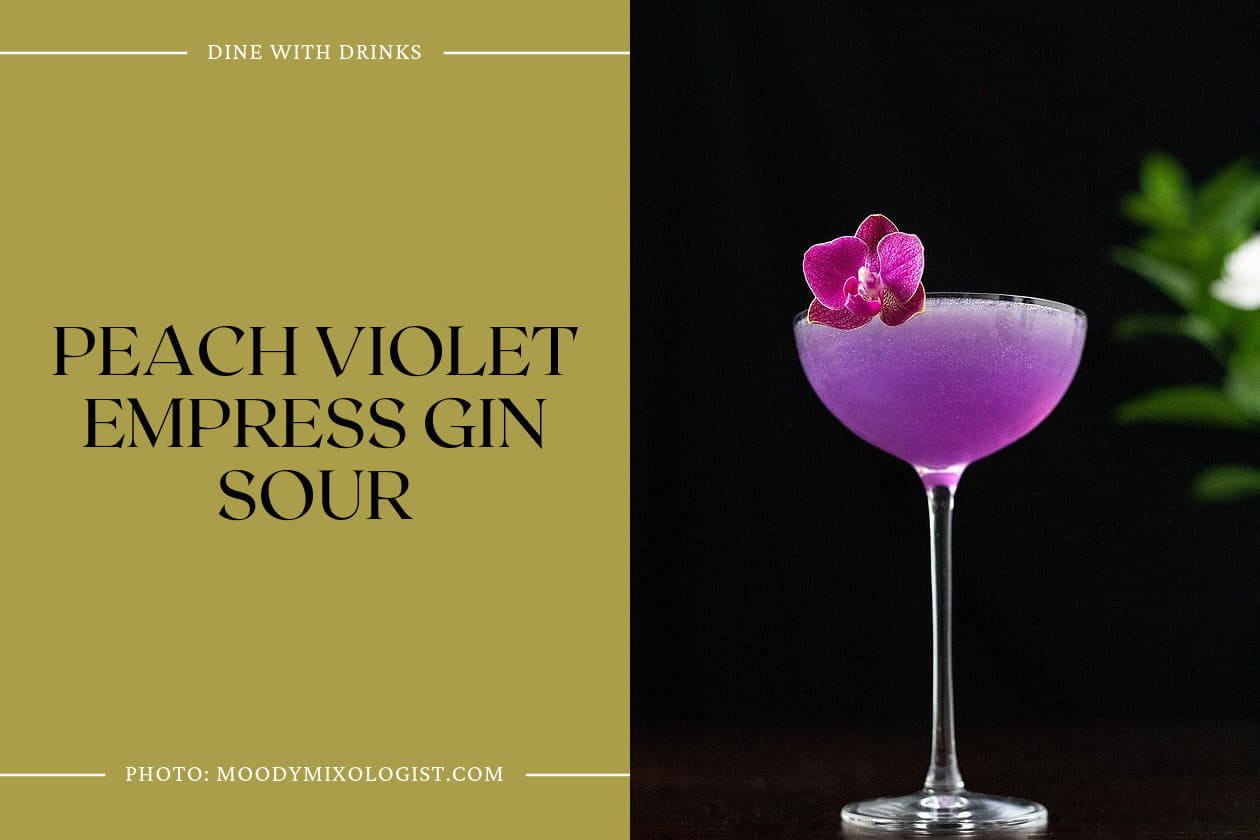 Peach Violet Empress Gin Sour