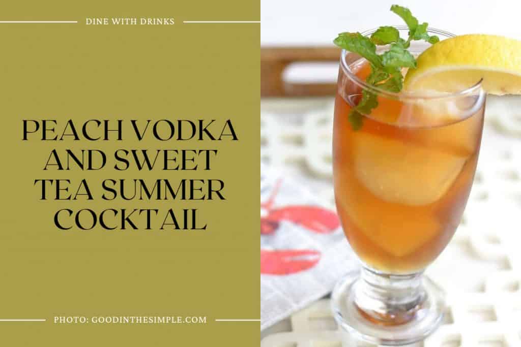 21 Peach Vodka Cocktails to Sip Your Way into Summer Bliss