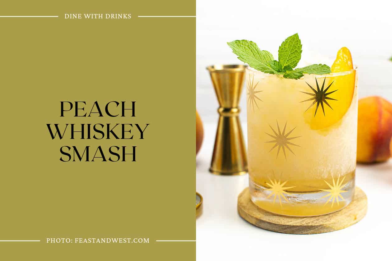 Peach Whiskey Smash