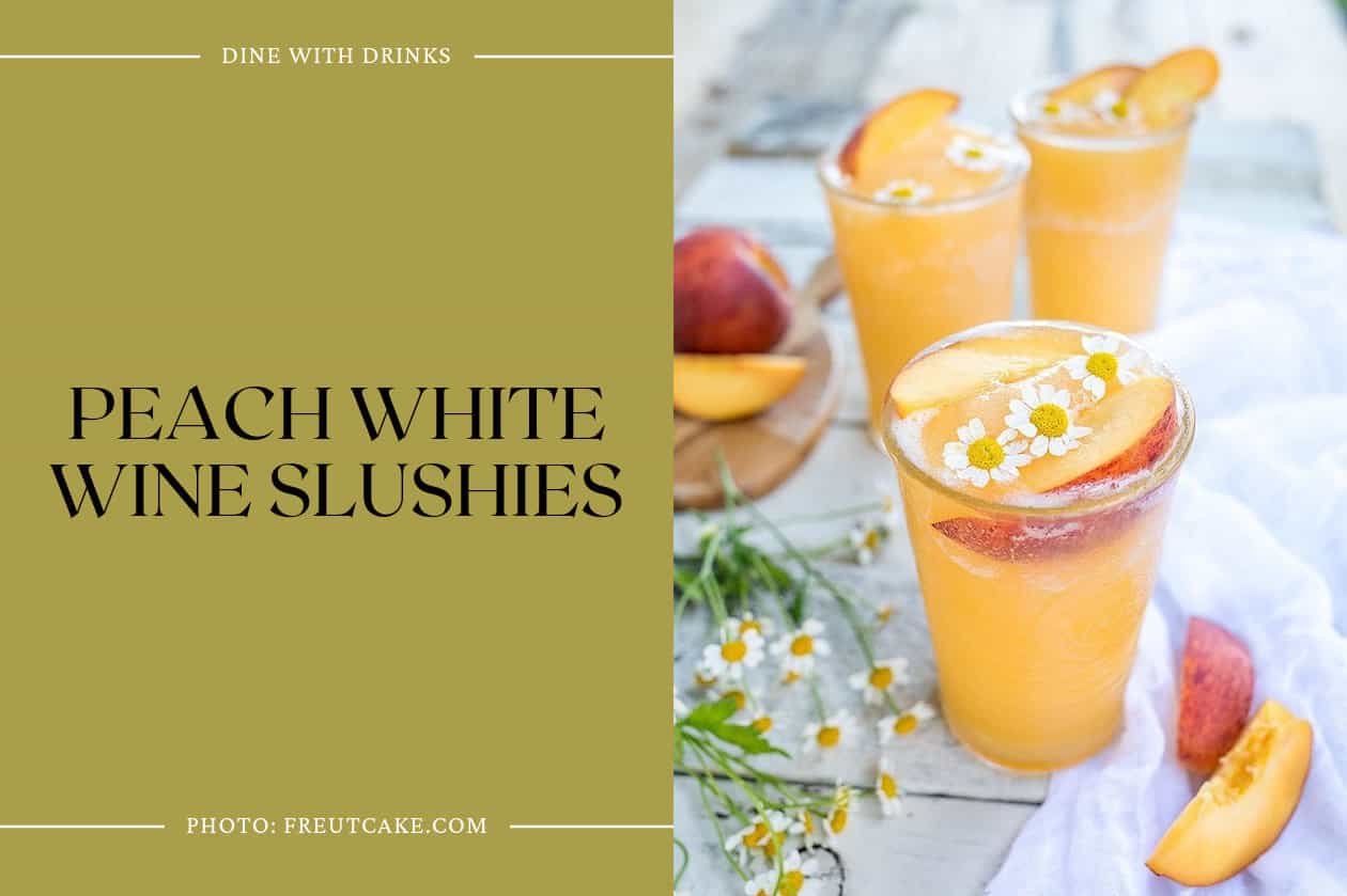 Peach White Wine Slushies