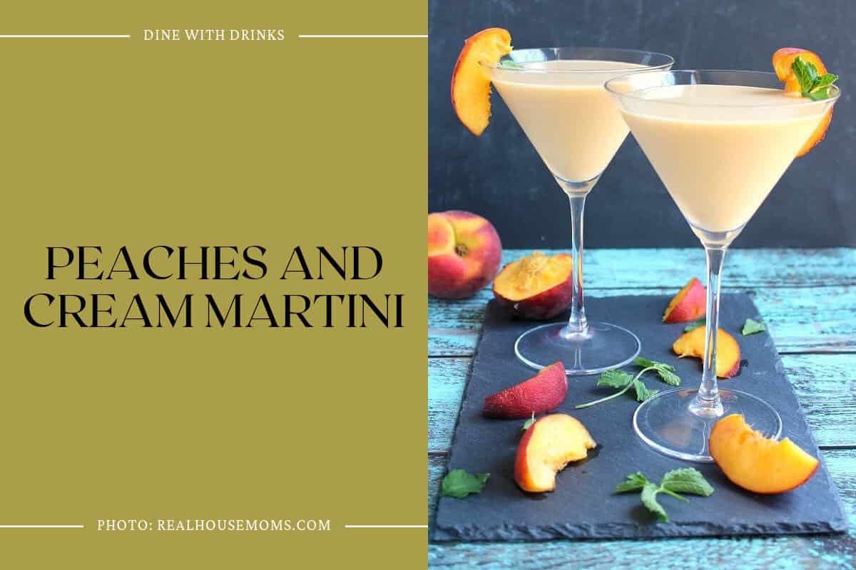 Peaches And Cream Martini