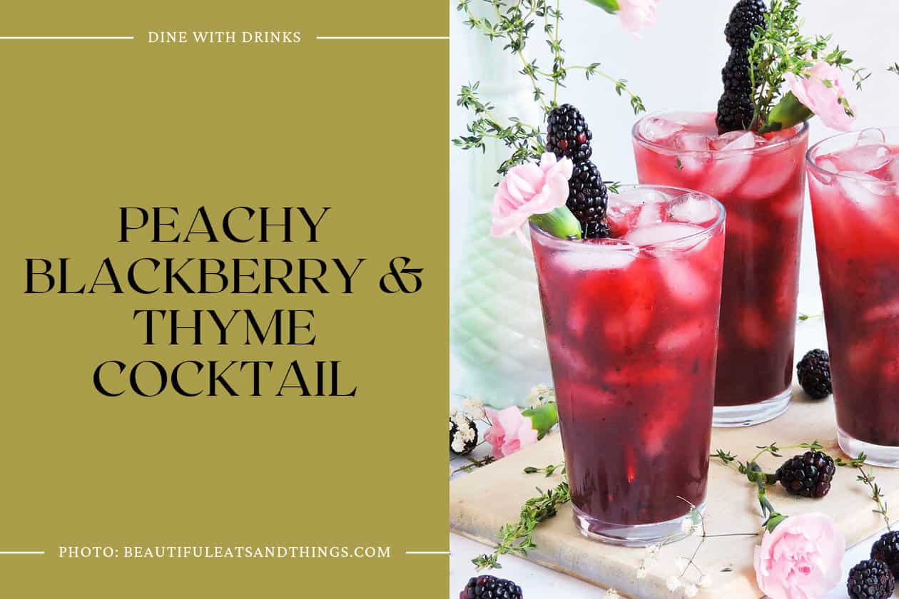 Peachy Blackberry & Thyme Cocktail