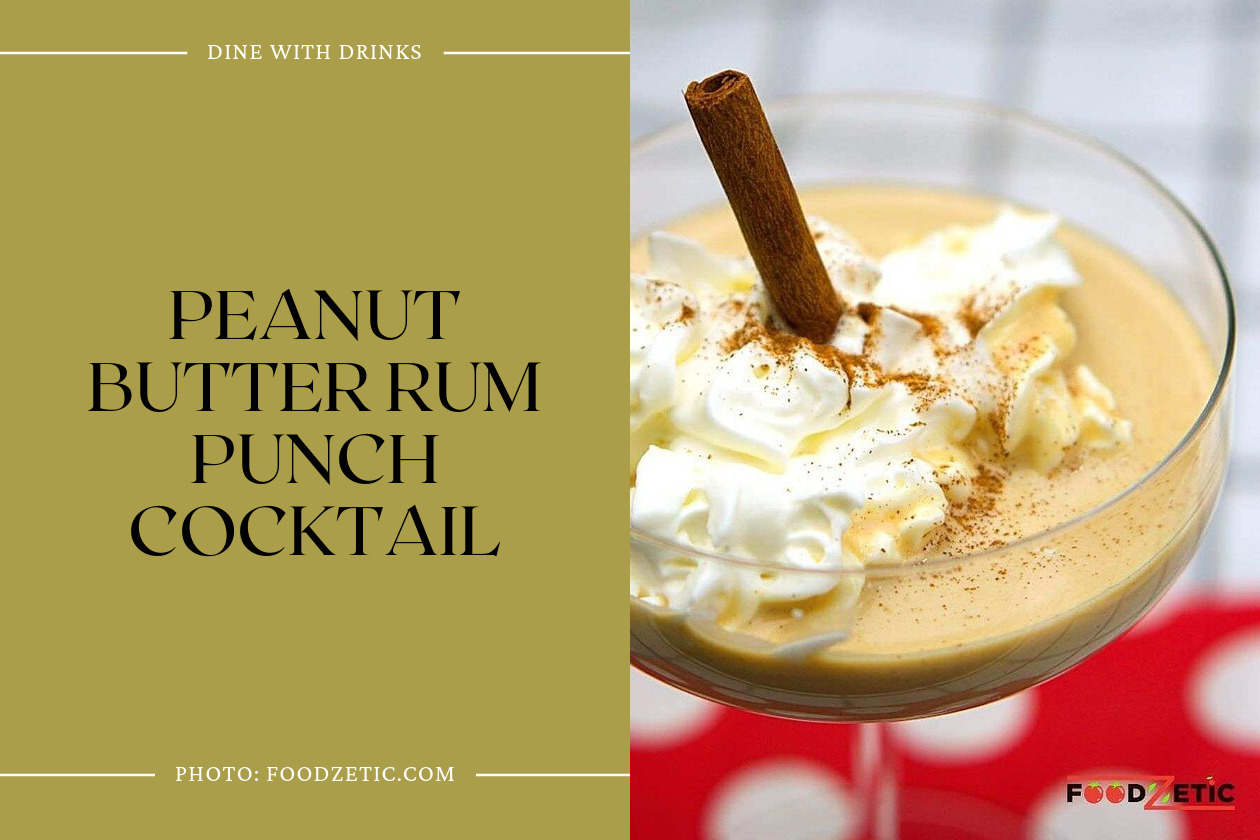 Peanut Butter Rum Punch Cocktail