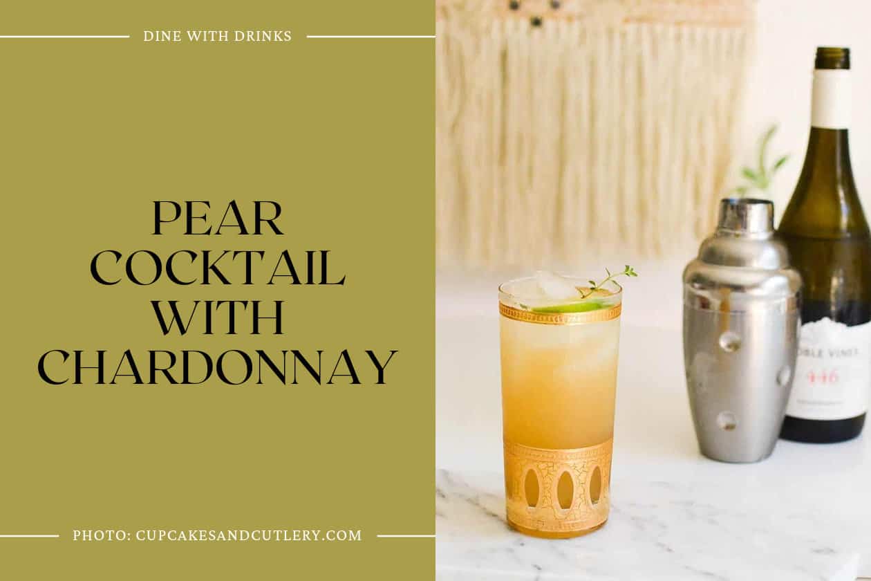 Pear Cocktail With Chardonnay