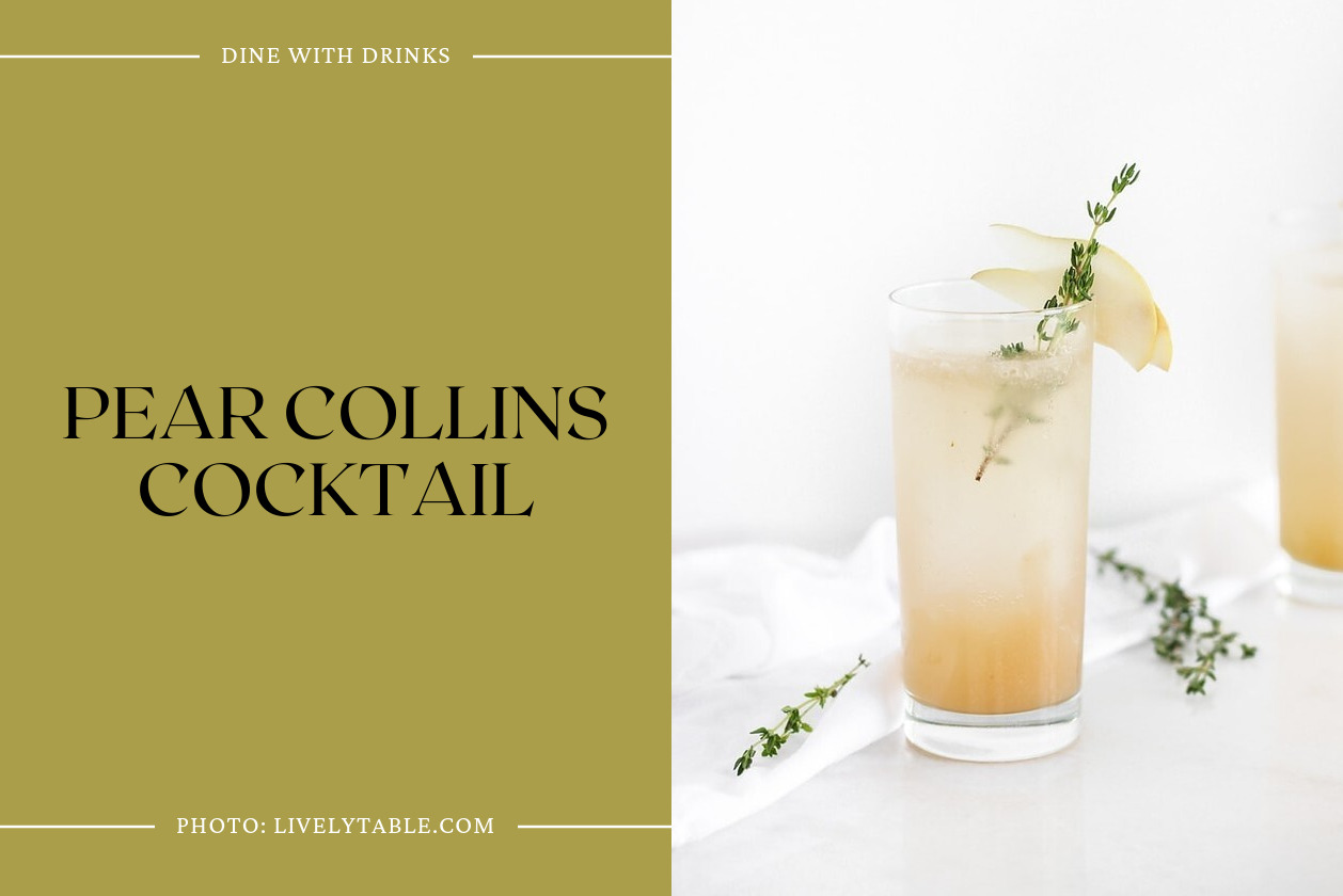 Pear Collins Cocktail