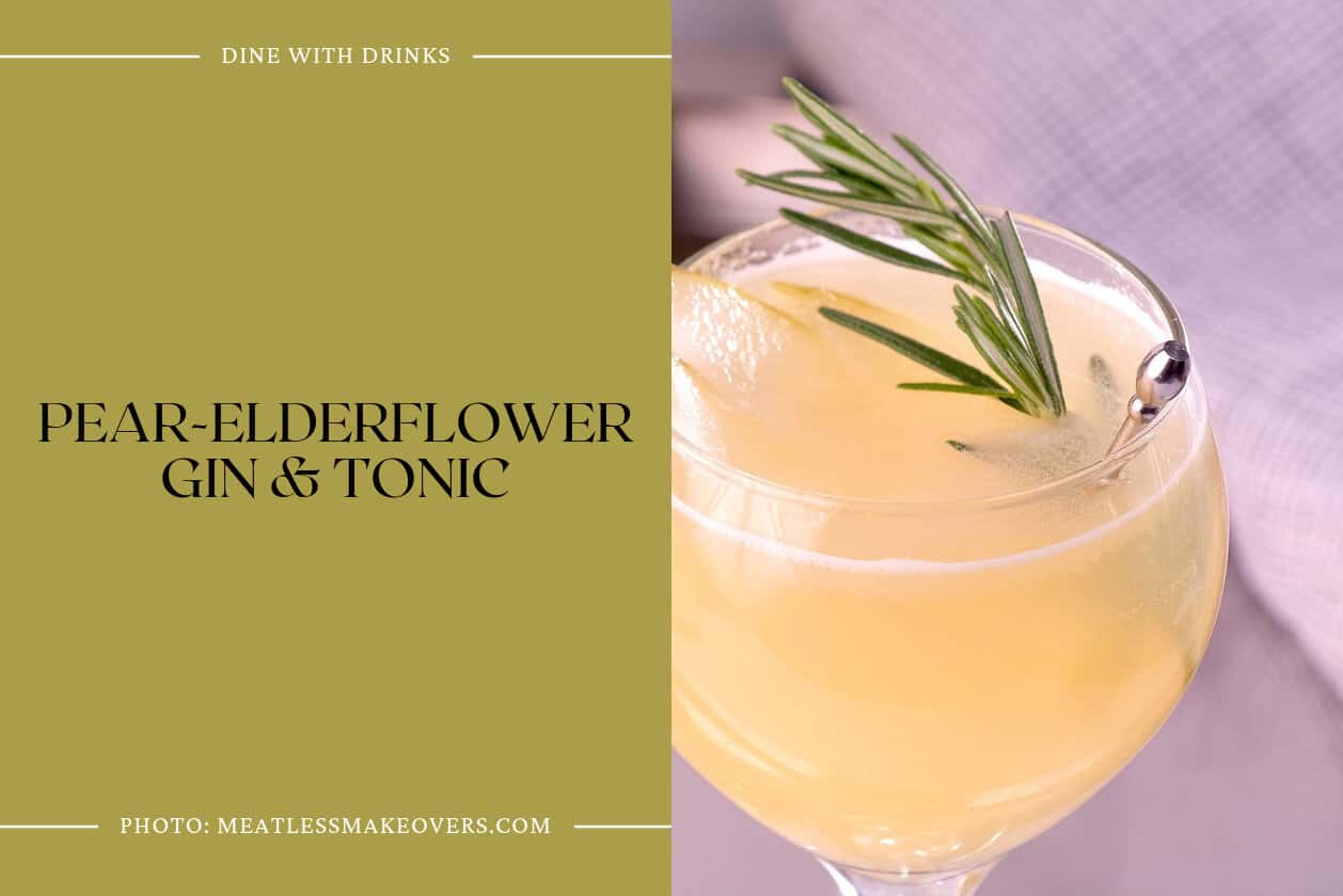 Pear-Elderflower Gin & Tonic