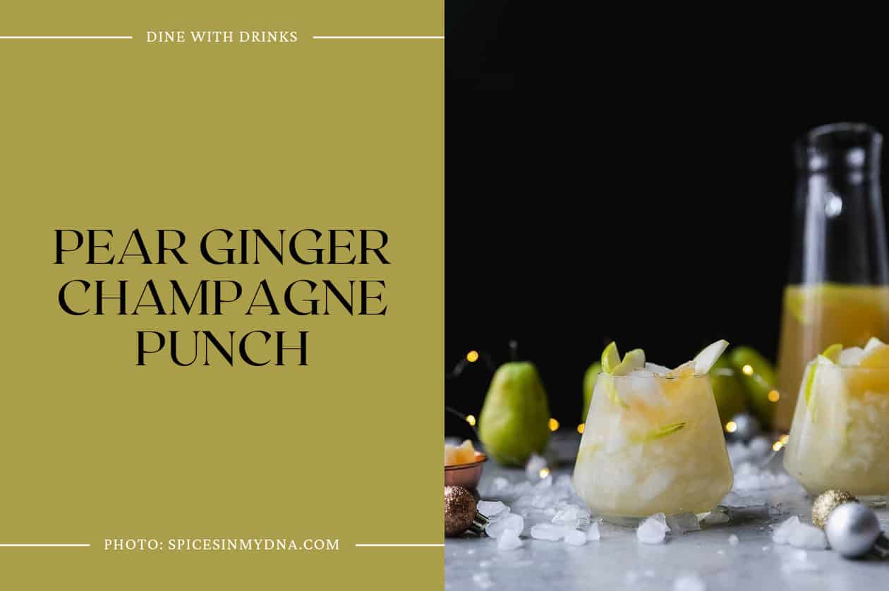 Pear Ginger Champagne Punch