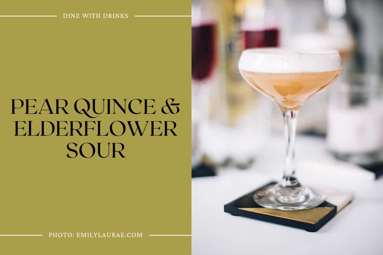 Pear Quince & Elderflower Sour