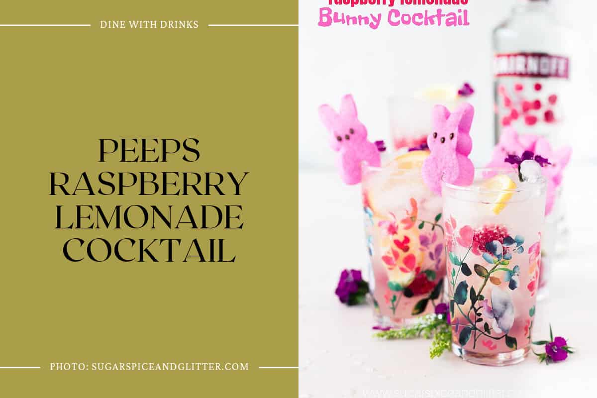 Peeps Raspberry Lemonade Cocktail