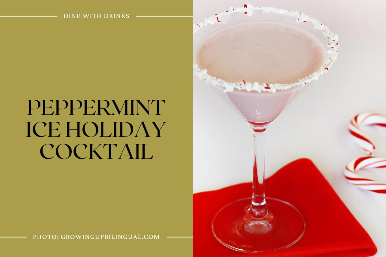 Peppermint Ice Holiday Cocktail