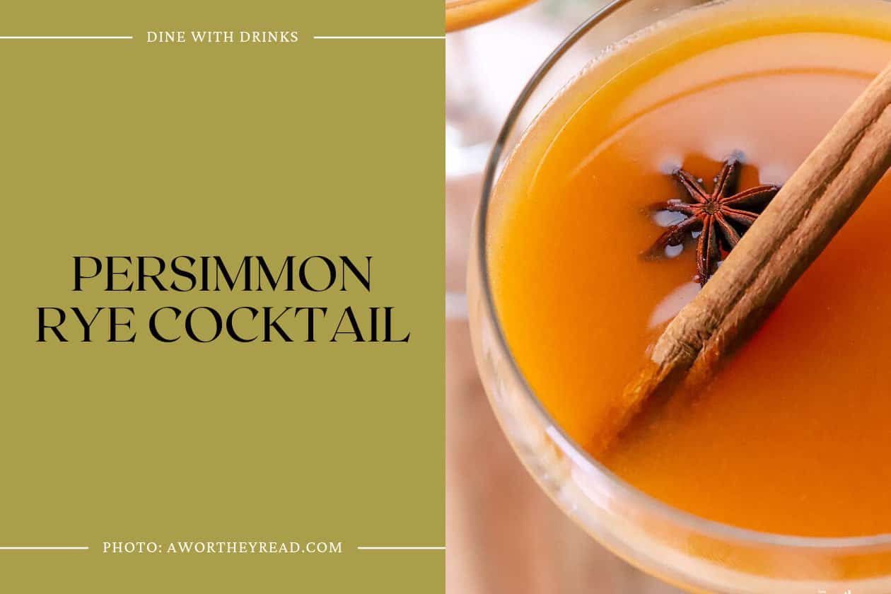 Persimmon Rye Cocktail