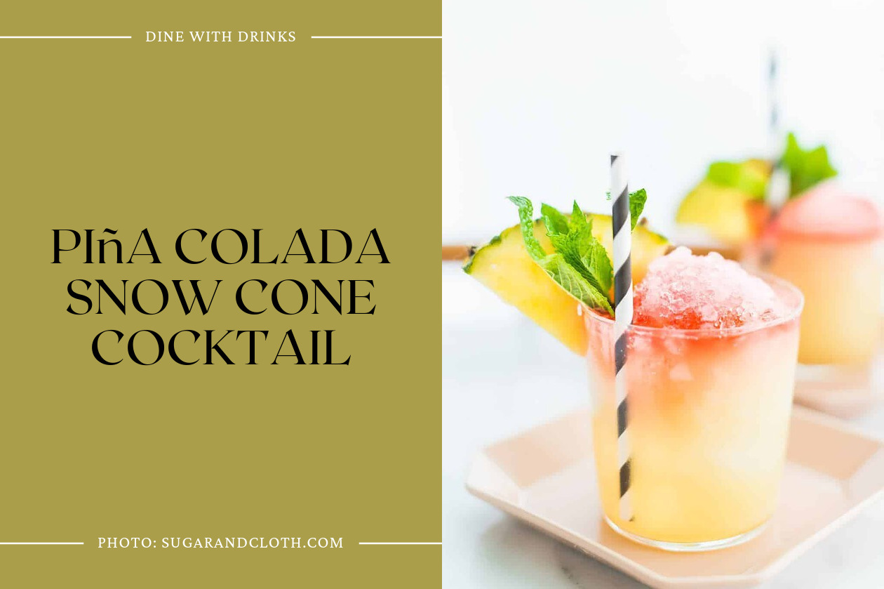 Piña Colada Snow Cone Cocktail