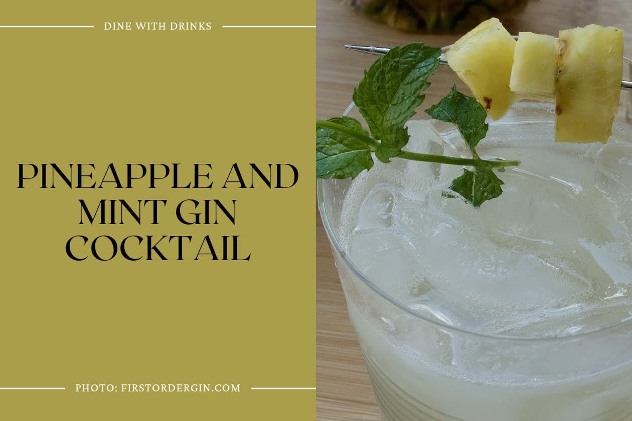 Pineapple And Mint Gin Cocktail