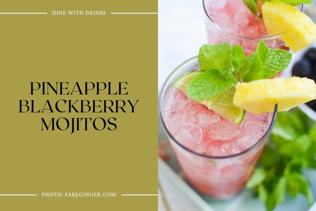 Pineapple Blackberry Mojitos