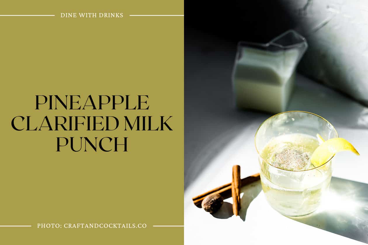 Pineapple Clarified Milk Punch