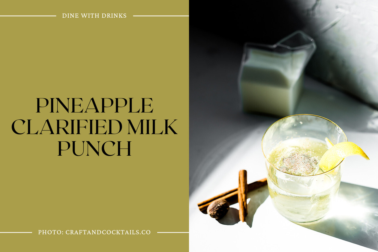 Pineapple Clarified Milk Punch
