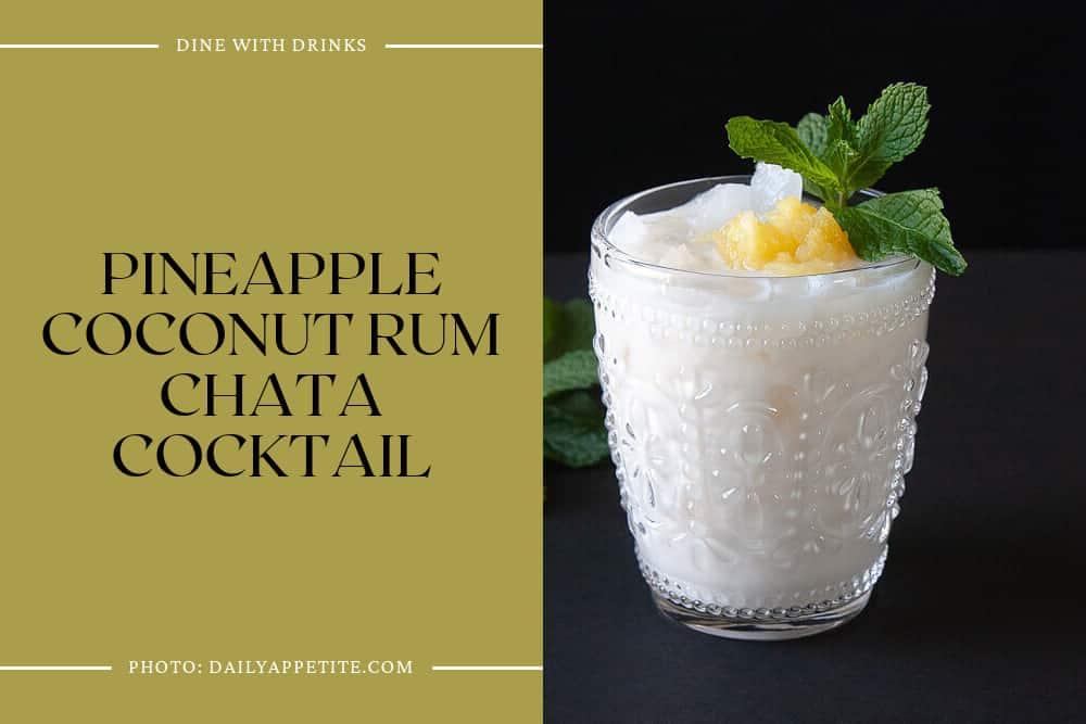 Pineapple Coconut Rum Chata Cocktail