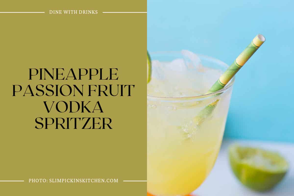 Pineapple Passion Fruit Vodka Spritzer