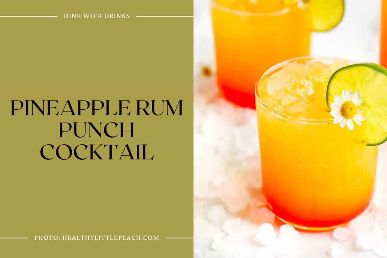Pineapple Rum Punch Cocktail