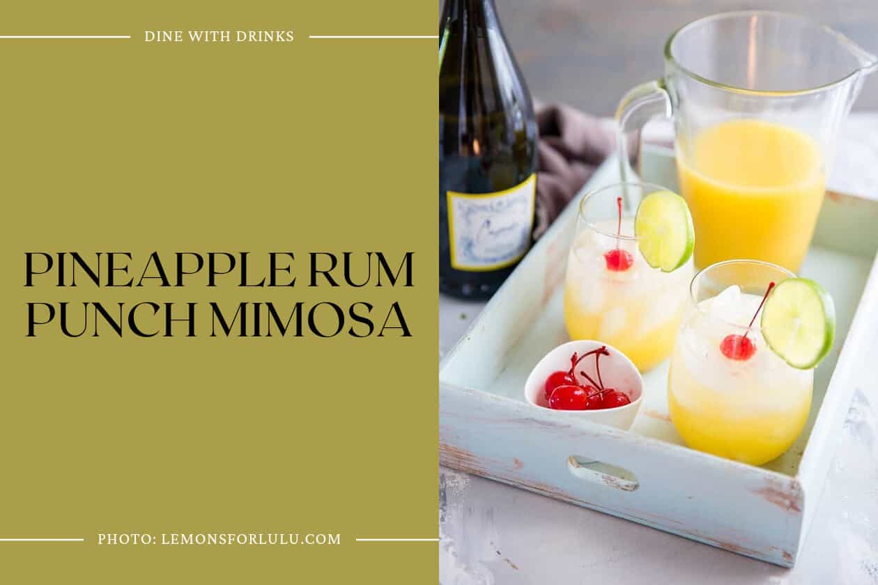 Pineapple Rum Punch Mimosa