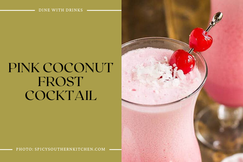 Pink Coconut Frost Cocktail