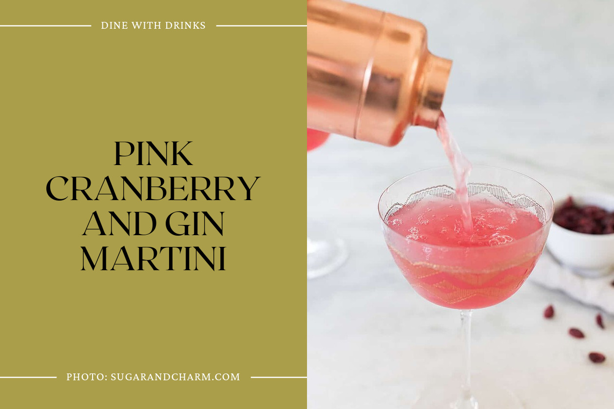 Pink Cranberry And Gin Martini