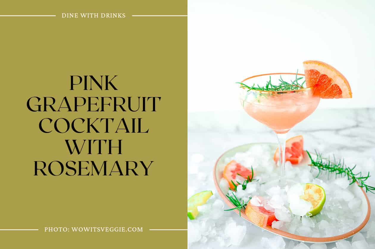 Pink Grapefruit Cocktail With Rosemary