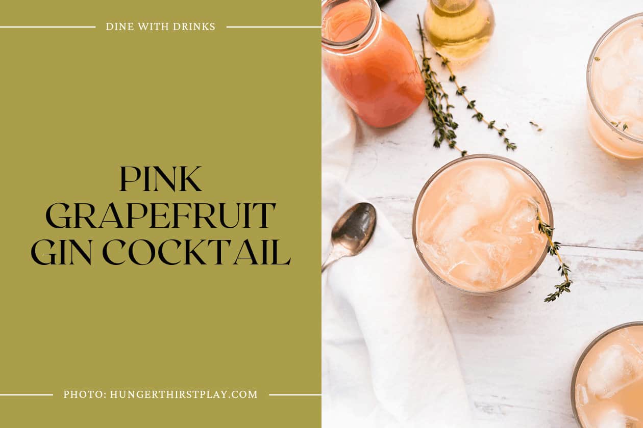 Pink Grapefruit Gin Cocktail