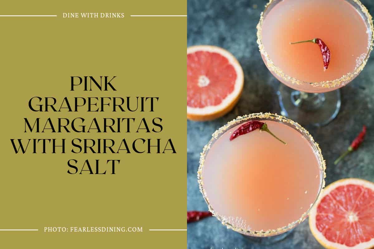 Pink Grapefruit Margaritas With Sriracha Salt