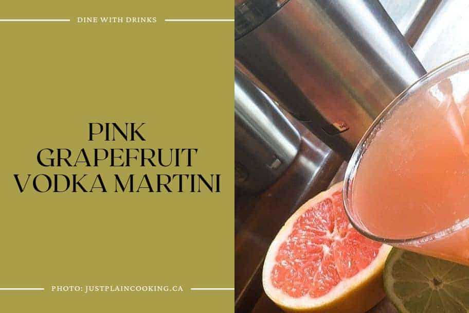 Pink Grapefruit Vodka Martini