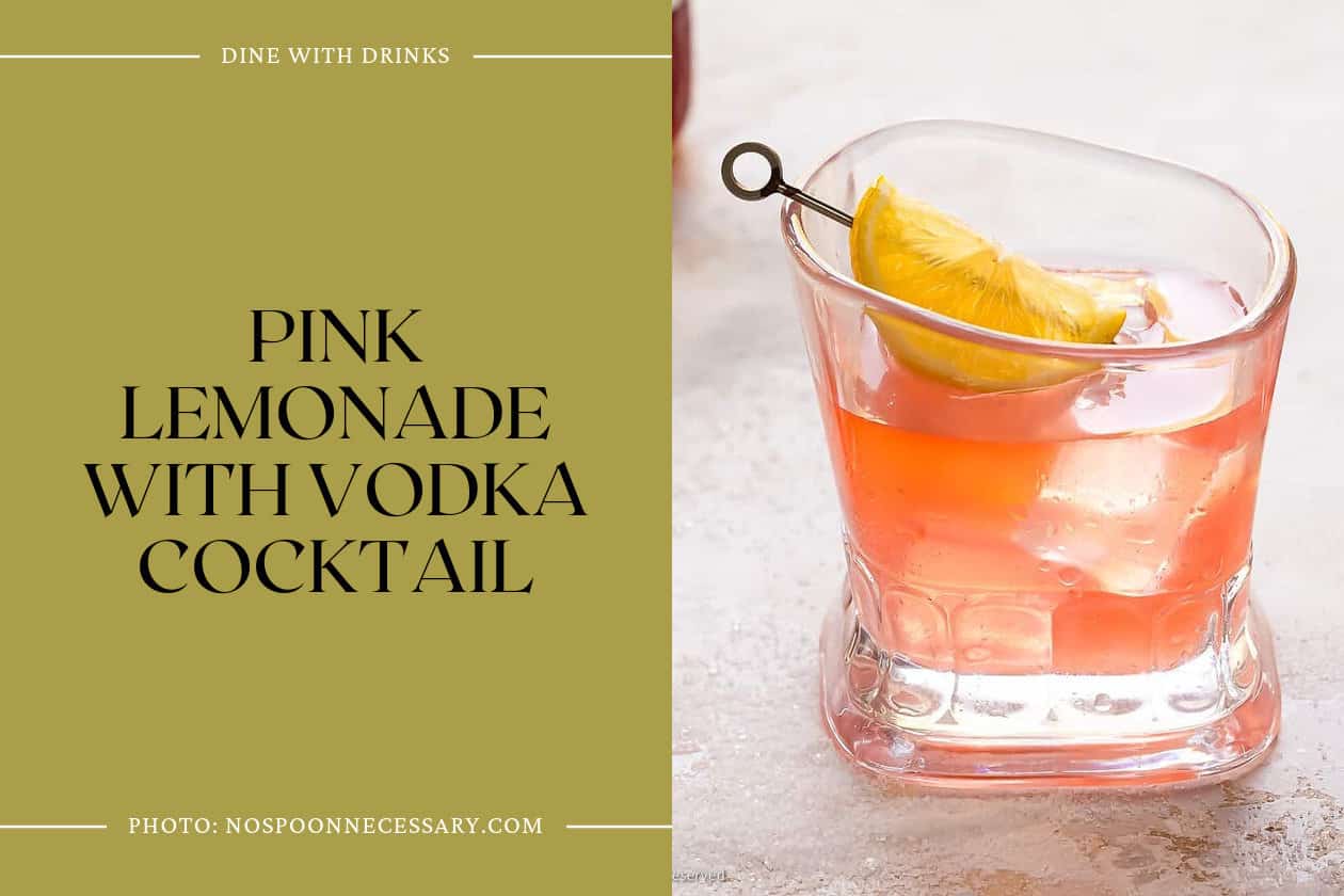 Pink Lemonade With Vodka Cocktail