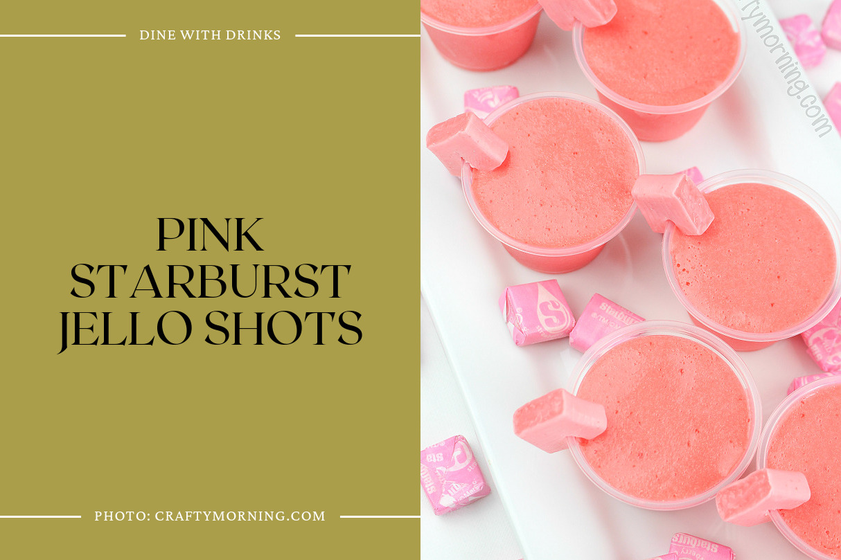 Pink Starburst Jello Shots