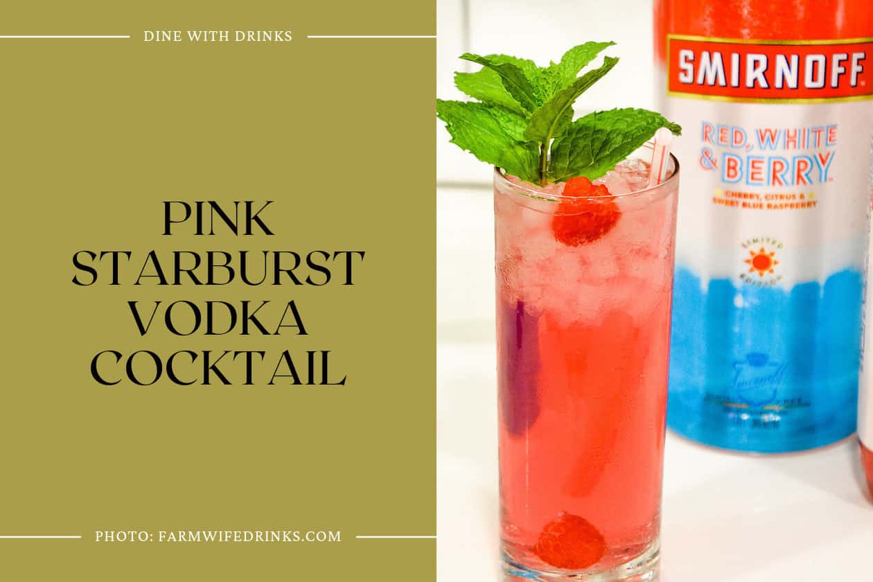 Pink Starburst Vodka Cocktail