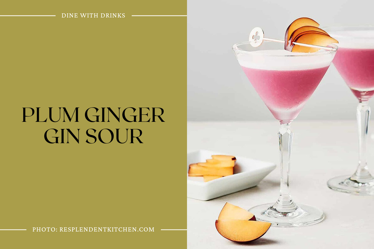 Plum Ginger Gin Sour